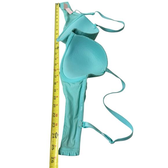 Victoria's Secret Multi-Way Bra 36C Lace Mint Green Non-Slip Flirty Sexy Push Up - Picture 10 of 14